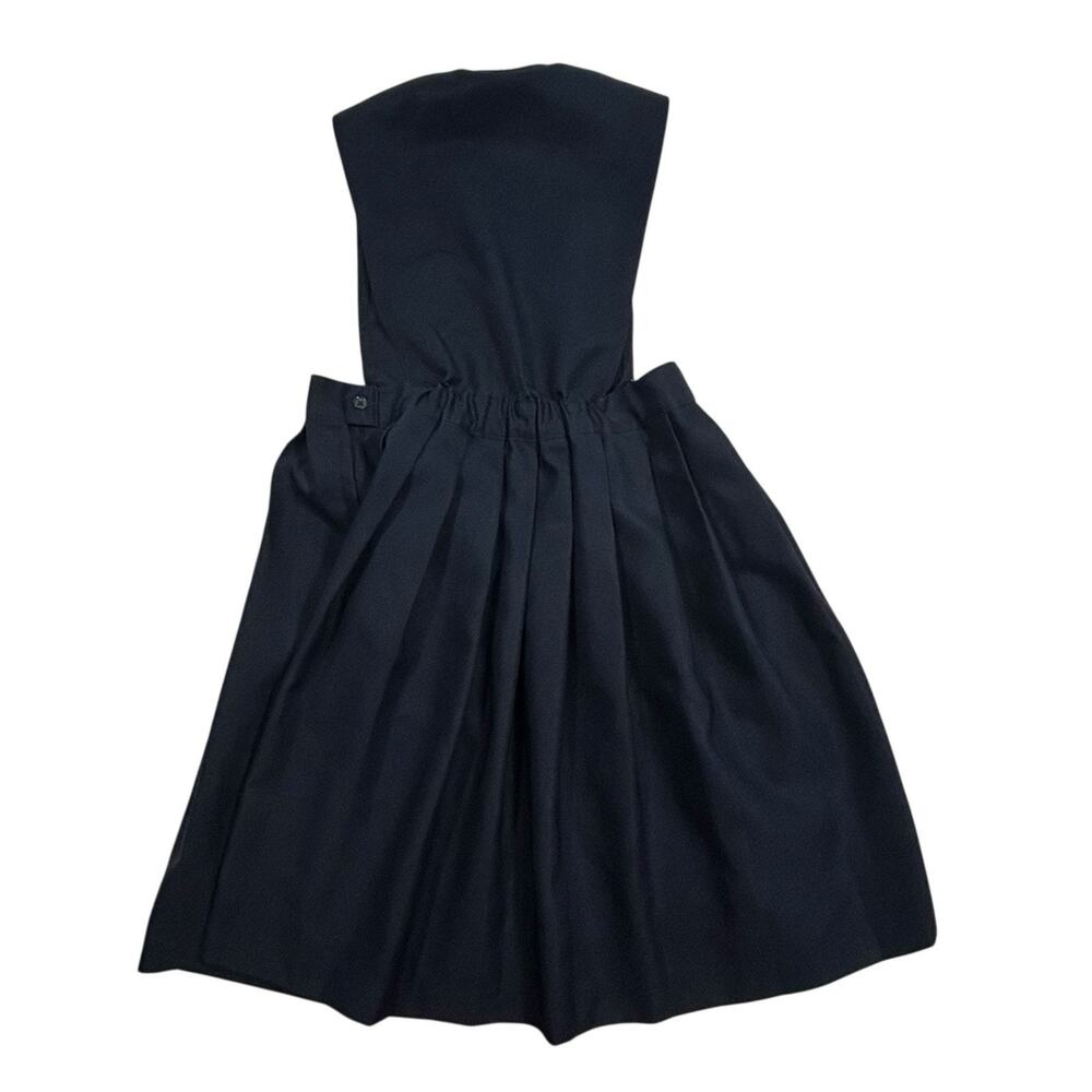 French Toast Navy Blue Jumper Girls V Neck Pleated School Uniform Sz 14.5 - Picture 4 of 10